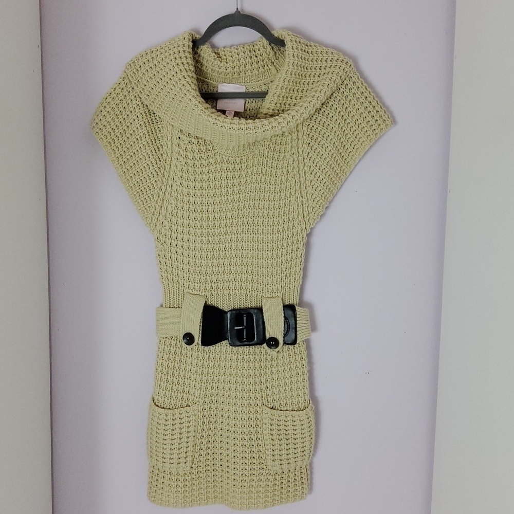 Romeo & Juliet Couture Cowl Neck Tunic Belted Sweater Size XS